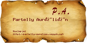 Partelly Aurélián névjegykártya
